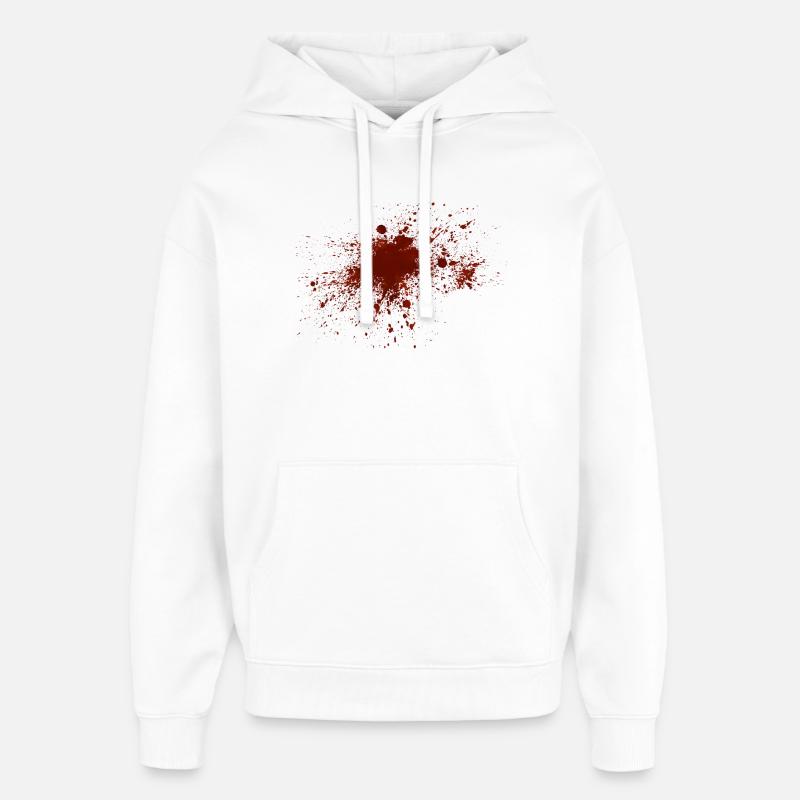 Blood - Sweat à capuche unisexe Stanley/Stella Oversized - blanc