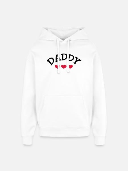 Daddy - Oversized Unisex Hoodie by Stanley/Stella - white