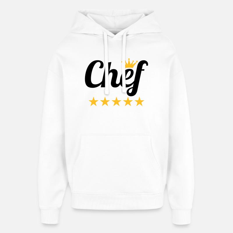Chef - Sweat à capuche unisexe Stanley/Stella Oversized - blanc