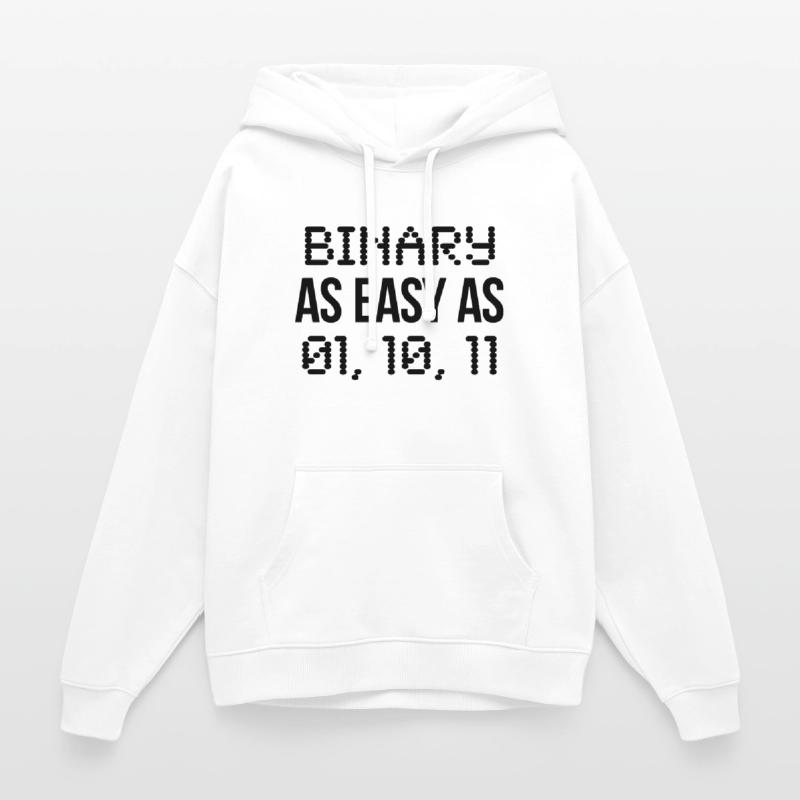 binary Oversized Unisex Hoodie by Stanley/Stella