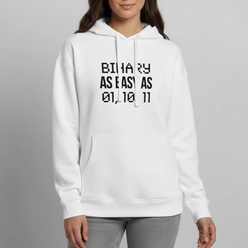 binary Oversized Unisex Hoodie by Stanley/Stella