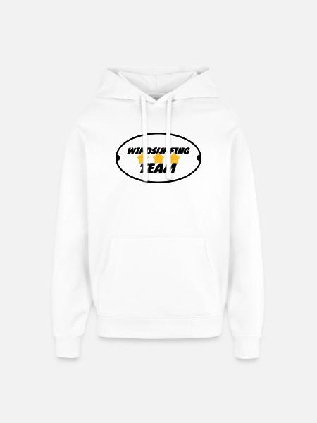 Windsurfing / Windsurfen / Planche à voile - Oversized Unisex Hoodie by Stanley/Stella - white