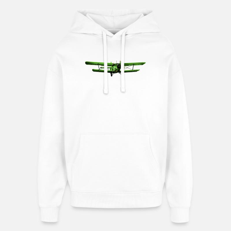 Antonov 2 - Sweat à capuche unisexe Stanley/Stella Oversized - blanc