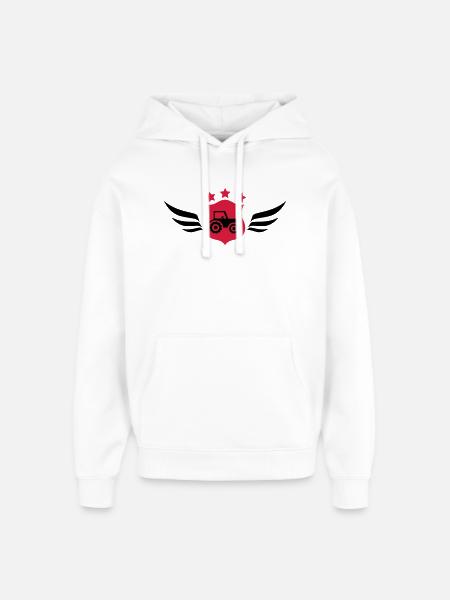 Farming / Landwirtschaft / Agriculture - Oversized Unisex Hoodie by Stanley/Stella - white