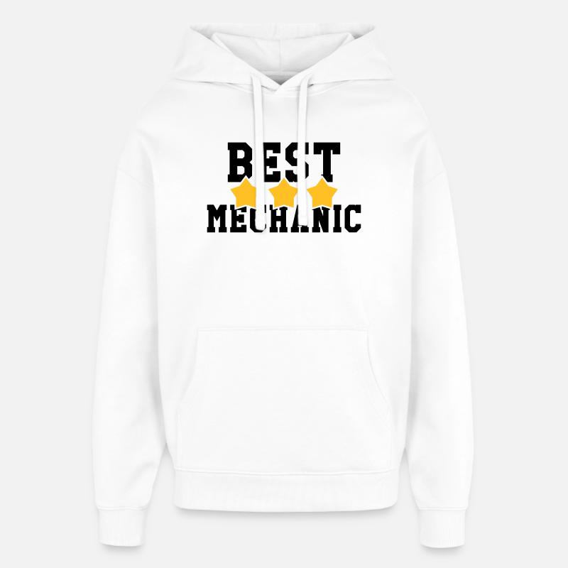Best Mechanic - Sweat à capuche unisexe Stanley/Stella Oversized - blanc