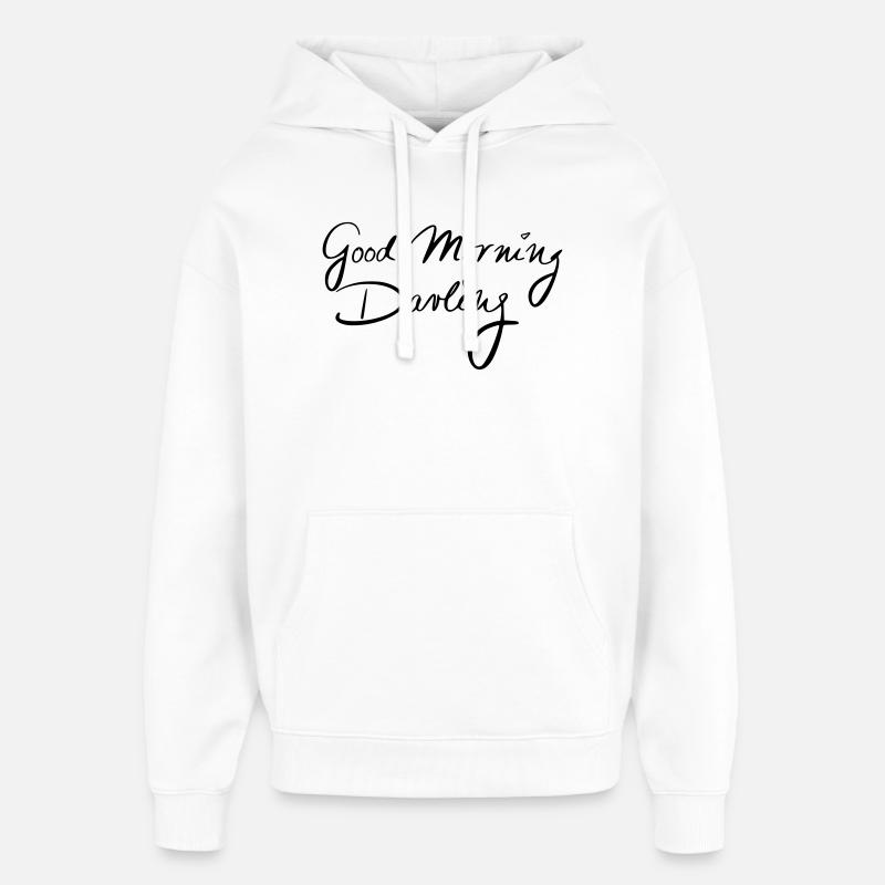 Bonjour chéri - Sweat à capuche unisexe Stanley/Stella Oversized - blanc