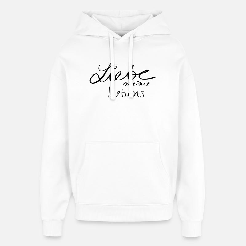 Amour de ma vie - Sweat à capuche unisexe Stanley/Stella Oversized - blanc
