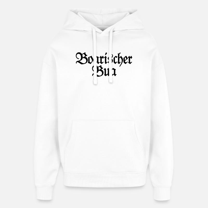 Boarischer Bua - Ein Junge aus Bayern - Oversized Unisex Hoodie von Stanley/Stella - Weiß