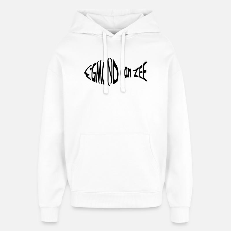 fisch egmond aan zee - Sweat à capuche unisexe Stanley/Stella Oversized - blanc