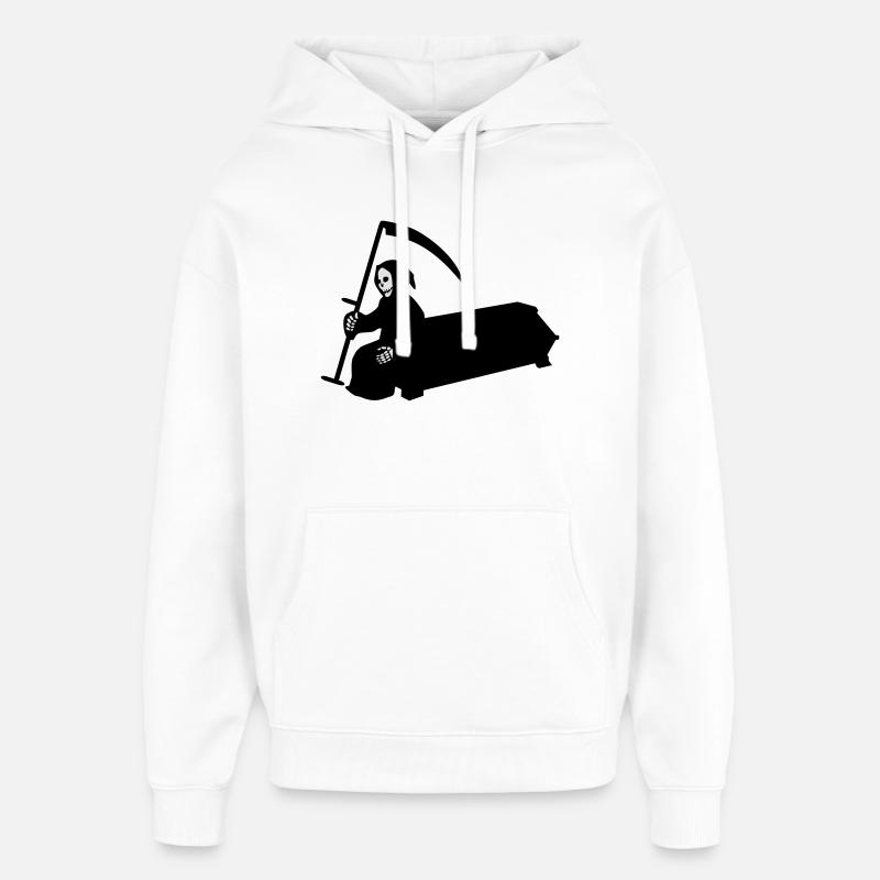 sarg sense halloween - Oversized Unisex Hoodie von Stanley/Stella - Weiß