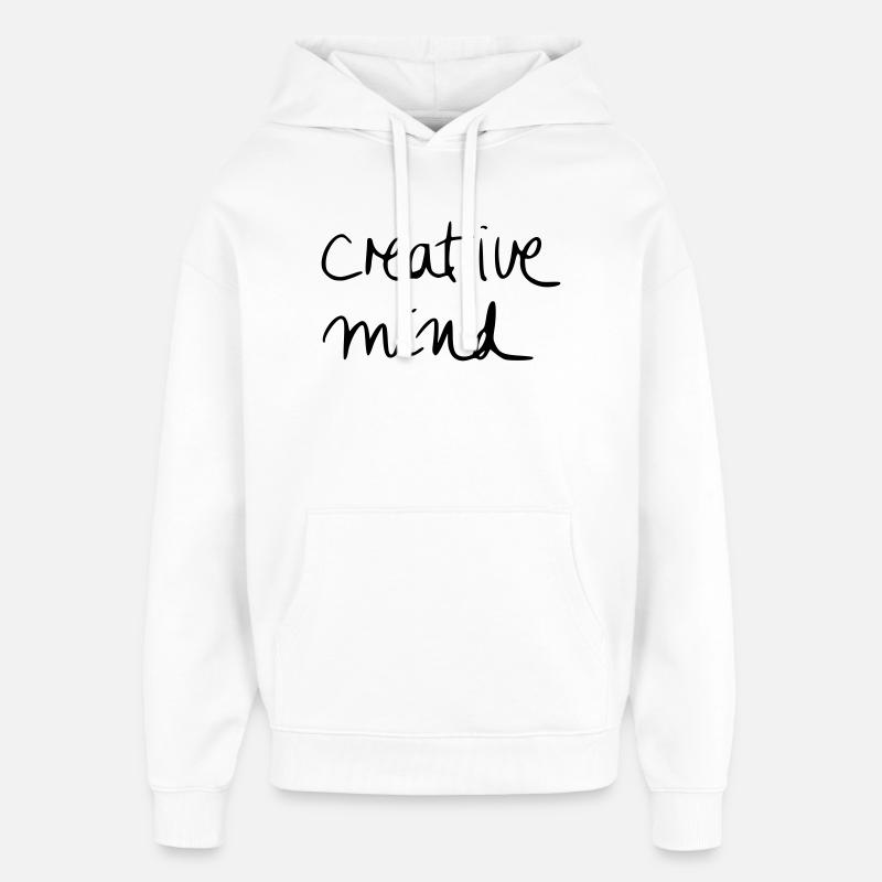 creative mind - Sweat à capuche unisexe Stanley/Stella Oversized - blanc