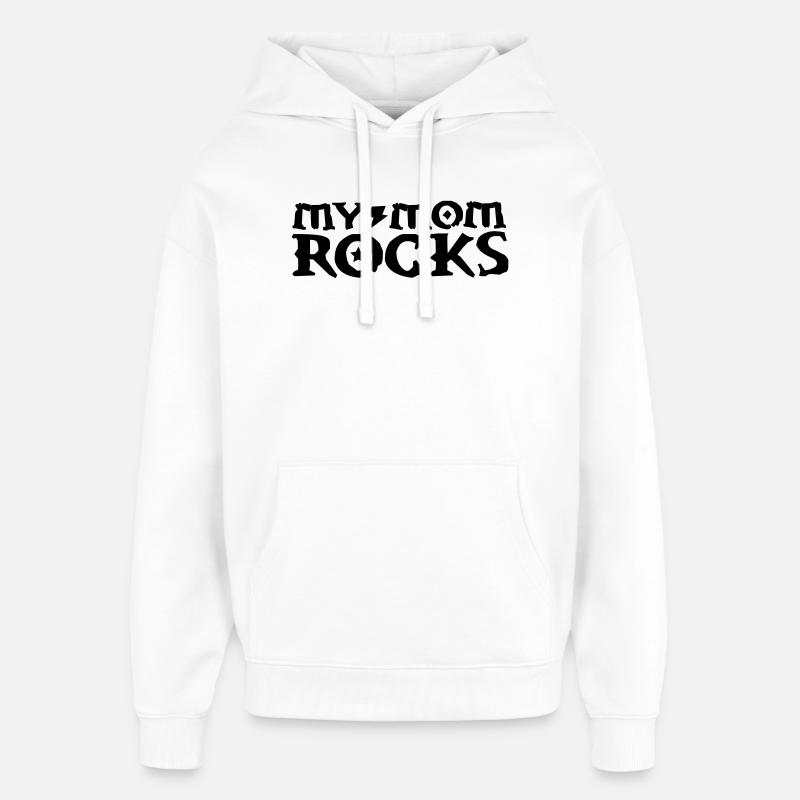 maman - Sweat à capuche unisexe Stanley/Stella Oversized - blanc