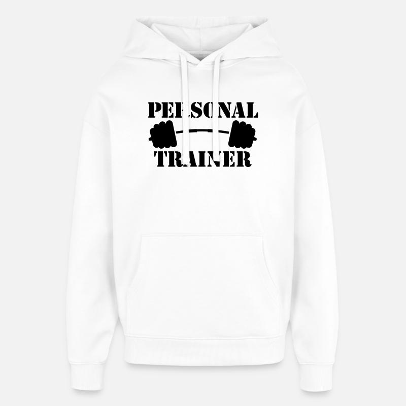 musculation - Sweat à capuche unisexe Stanley/Stella Oversized - blanc