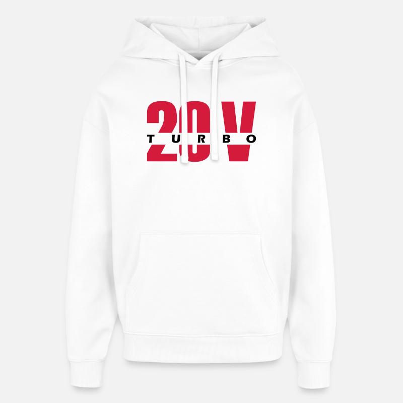 20V turbo - Sweat à capuche unisexe Stanley/Stella Oversized - blanc