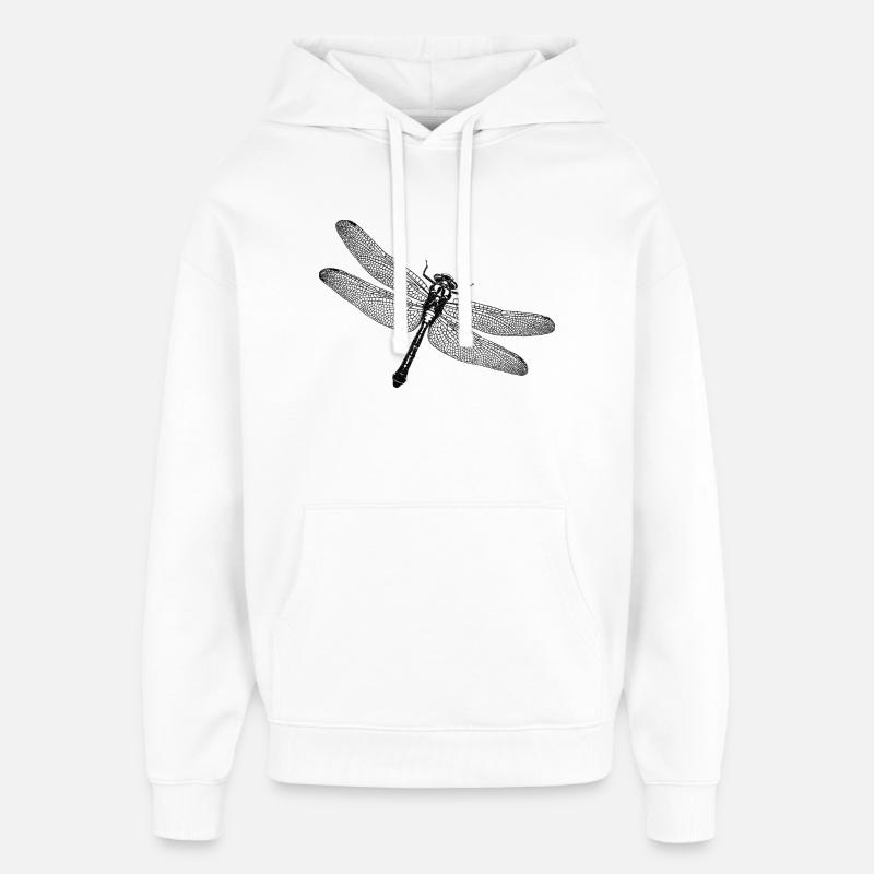 Libellule - Sweat à capuche unisexe Stanley/Stella Oversized - blanc