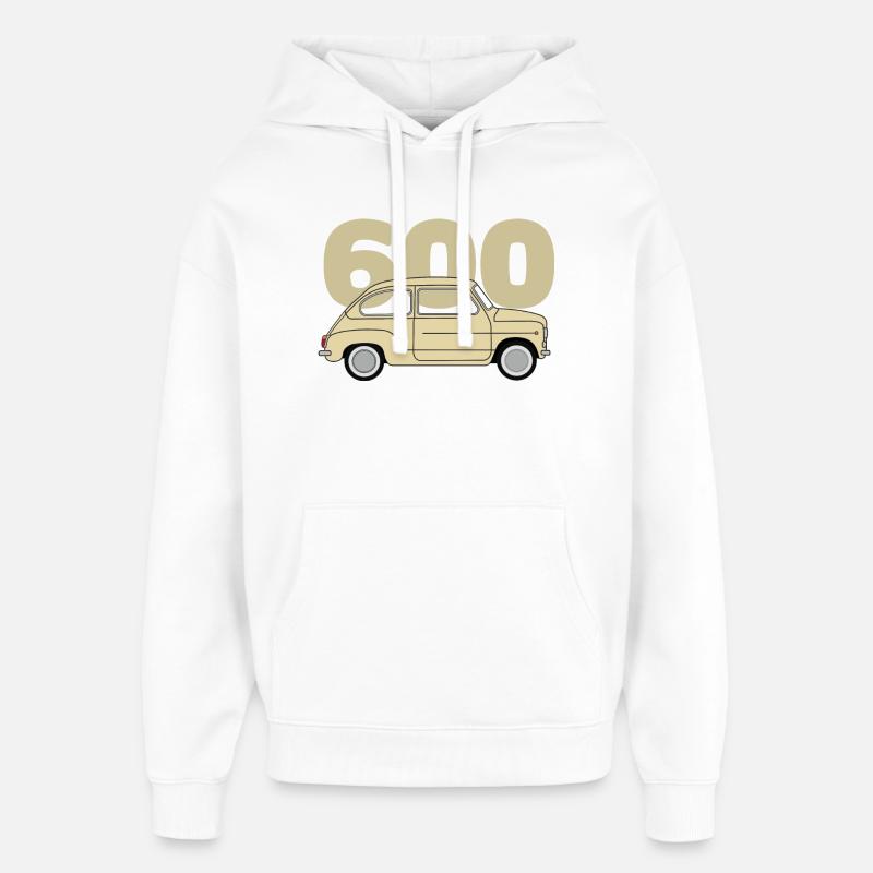600 beige - Sweat à capuche unisexe Stanley/Stella Oversized - blanc