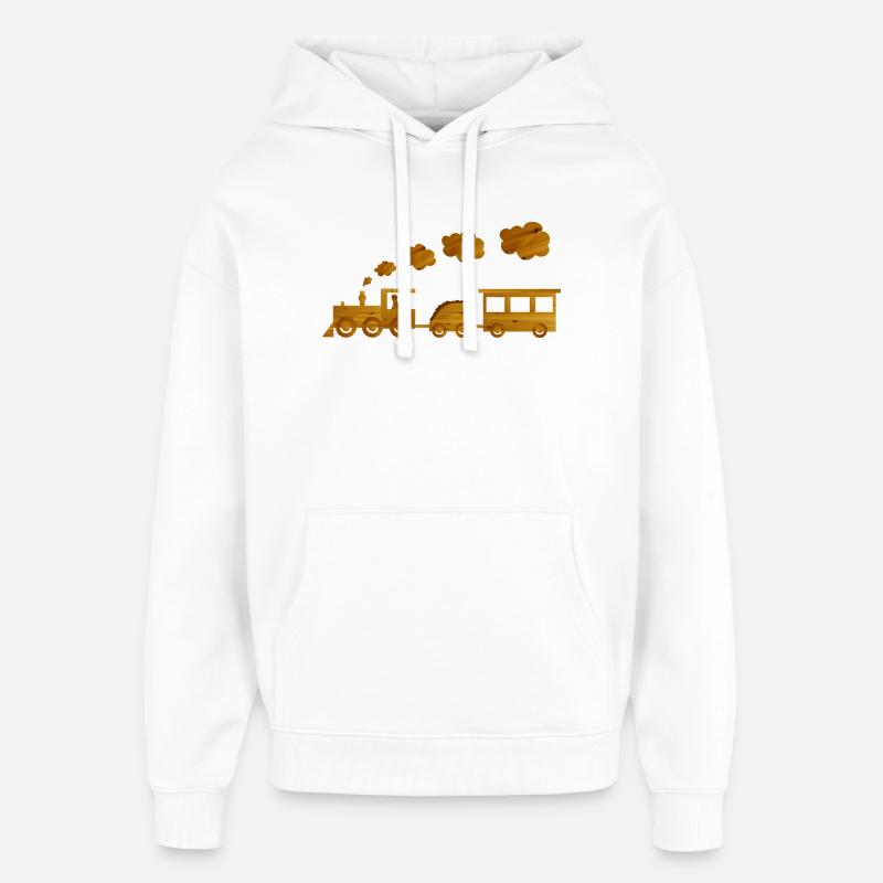eisenbahn spielzeug kind - Oversized Unisex Hoodie von Stanley/Stella - Weiß