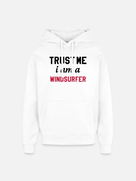 Windsurfen / Windsurfer / Windsurf / Windsurfing - Oversized Unisex Hoodie von Stanley/Stella - Weiß