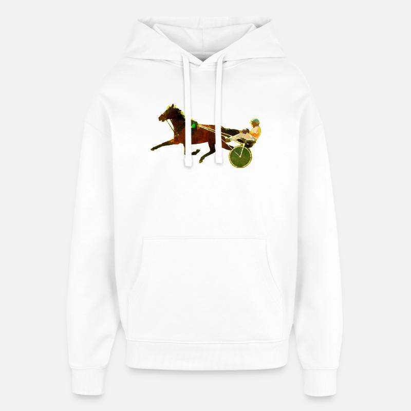 trotteur - Sweat à capuche unisexe Stanley/Stella Oversized - blanc