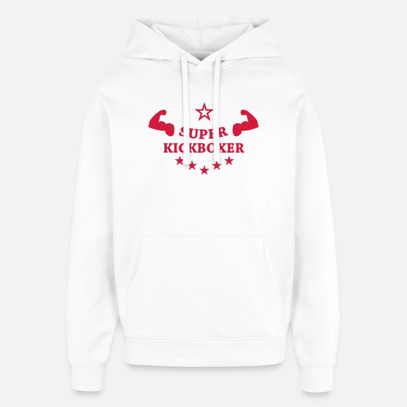 Kickboxing / Kick-Boxeur / Kick Boxing / - Sweat à capuche unisexe Stanley/Stella Oversized - blanc