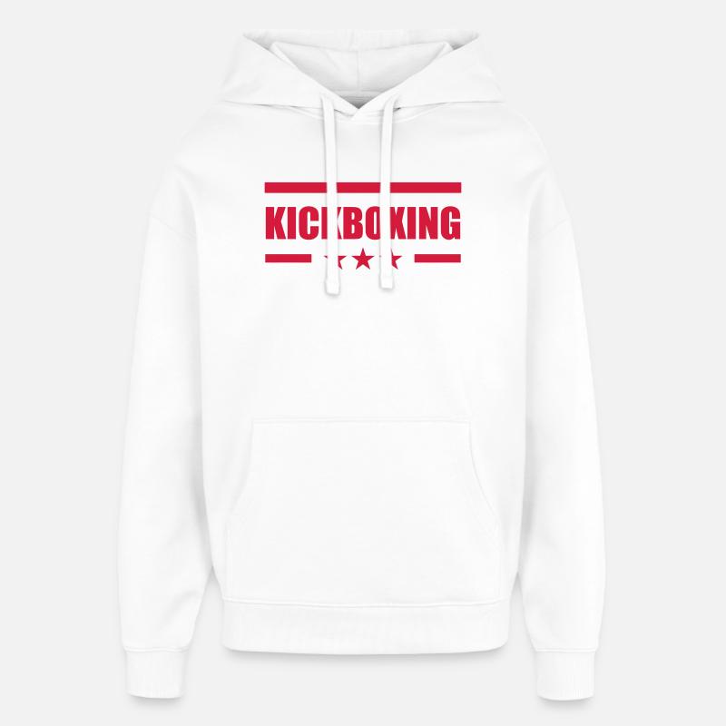 Kickboxing / Kick-Boxeur / Kick Boxing / - Sweat à capuche unisexe Stanley/Stella Oversized - blanc