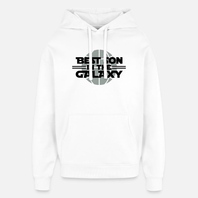 Best Son In The Galaxy - Sweat à capuche unisexe Stanley/Stella Oversized - blanc