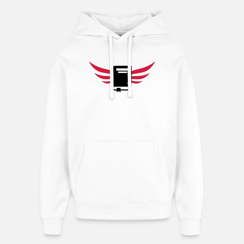 Libraire / Librairie / Livre / Littérature / Ecole - Sweat à capuche unisexe Stanley/Stella Oversized - blanc