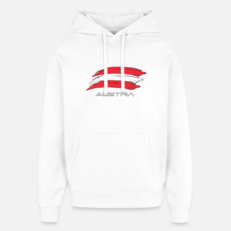 Austria - Oversized Unisex Hoodie von Stanley/Stella - Weiß