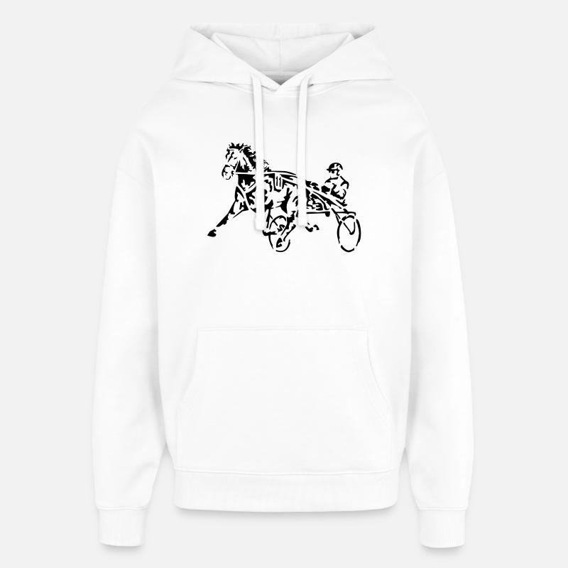 course - Sweat à capuche unisexe Stanley/Stella Oversized - blanc