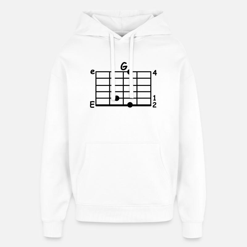 Musicien Accord - Sweat à capuche unisexe Stanley/Stella Oversized - blanc