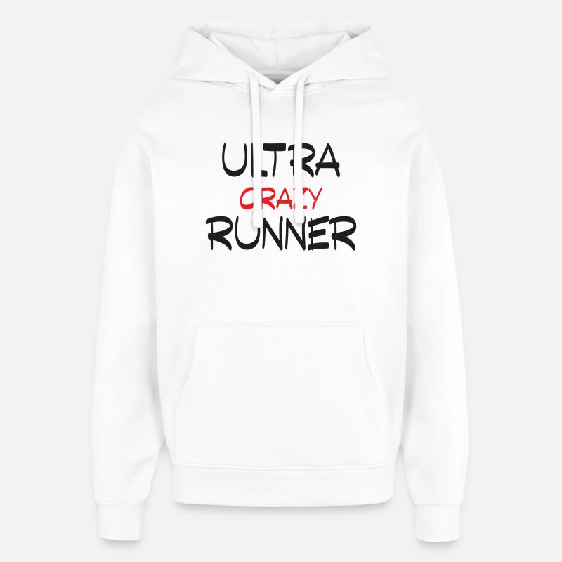 Ultra Crazy Runner - Sweat à capuche unisexe Stanley/Stella Oversized - blanc