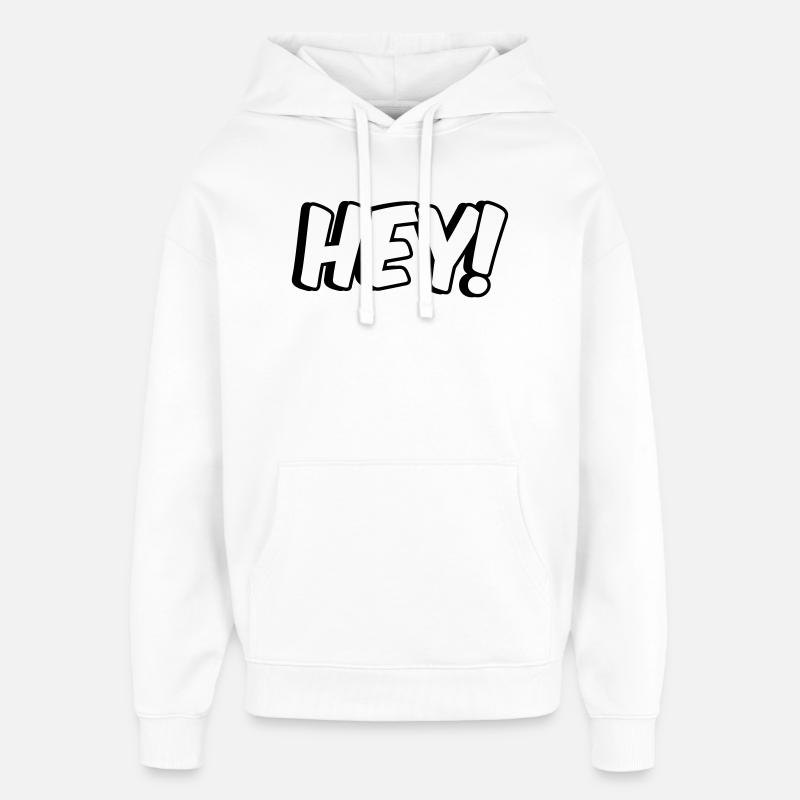 Hey! Comic Design - Oversized Unisex Hoodie von Stanley/Stella - Weiß