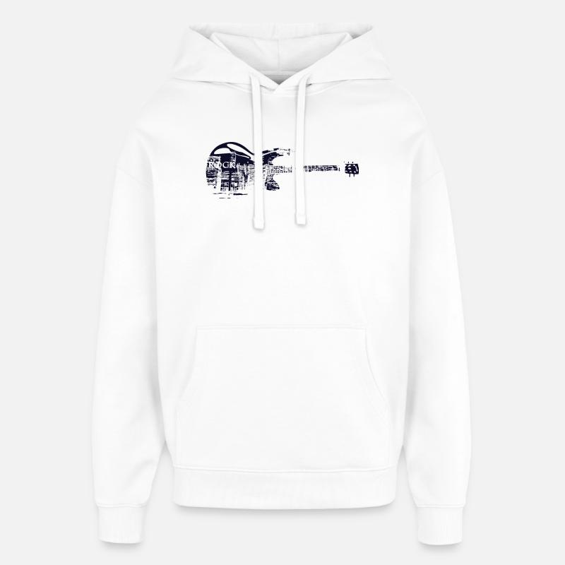 Tee shirt rock - Sweat à capuche unisexe Stanley/Stella Oversized - blanc