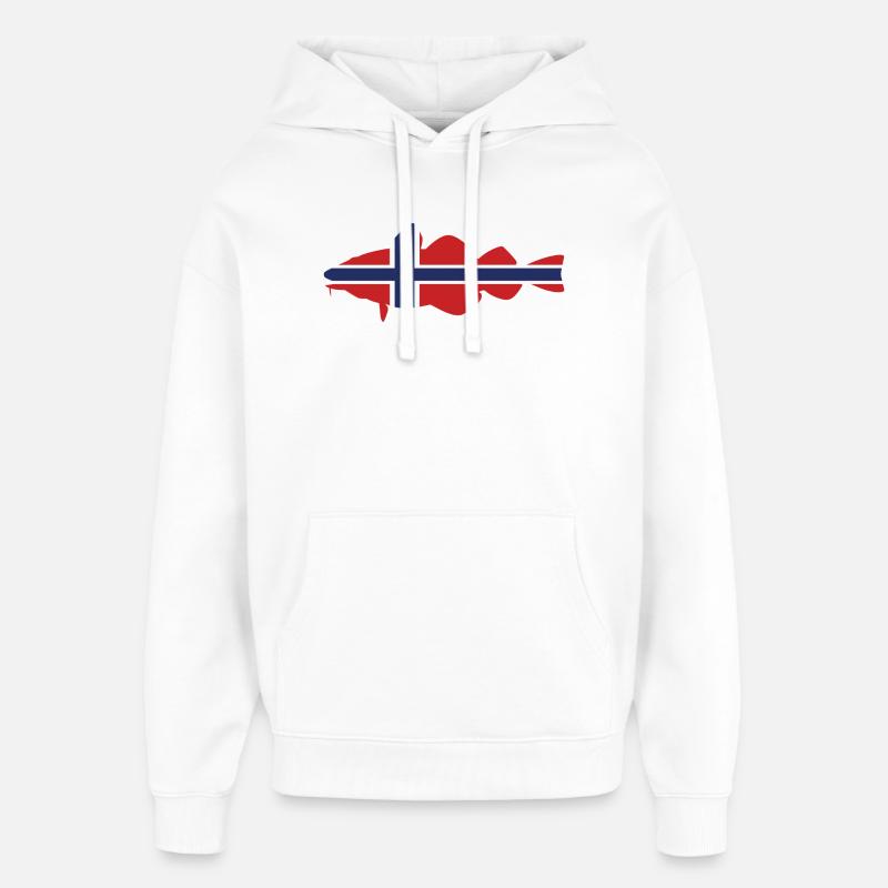 Cod Norway - Oversized Unisex Hoodie by Stanley/Stella - white
