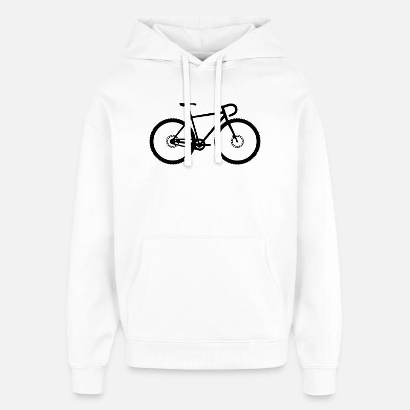 Vélo de vélo de gravier - Sweat à capuche unisexe Stanley/Stella Oversized - blanc