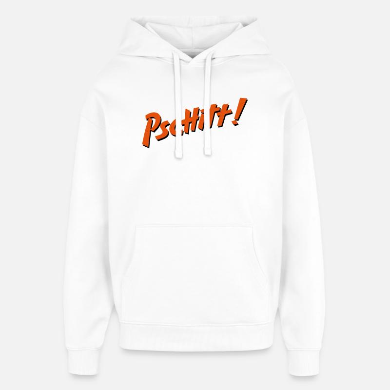 Pschitt Orange - Sweat à capuche unisexe Stanley/Stella Oversized - blanc