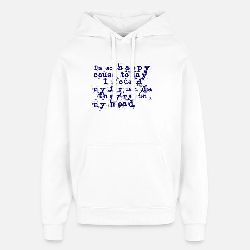 Songtext Lithium - Nirvana (deutsche Übersetzung) - Oversized Unisex Hoodie von Stanley/Stella - Weiß