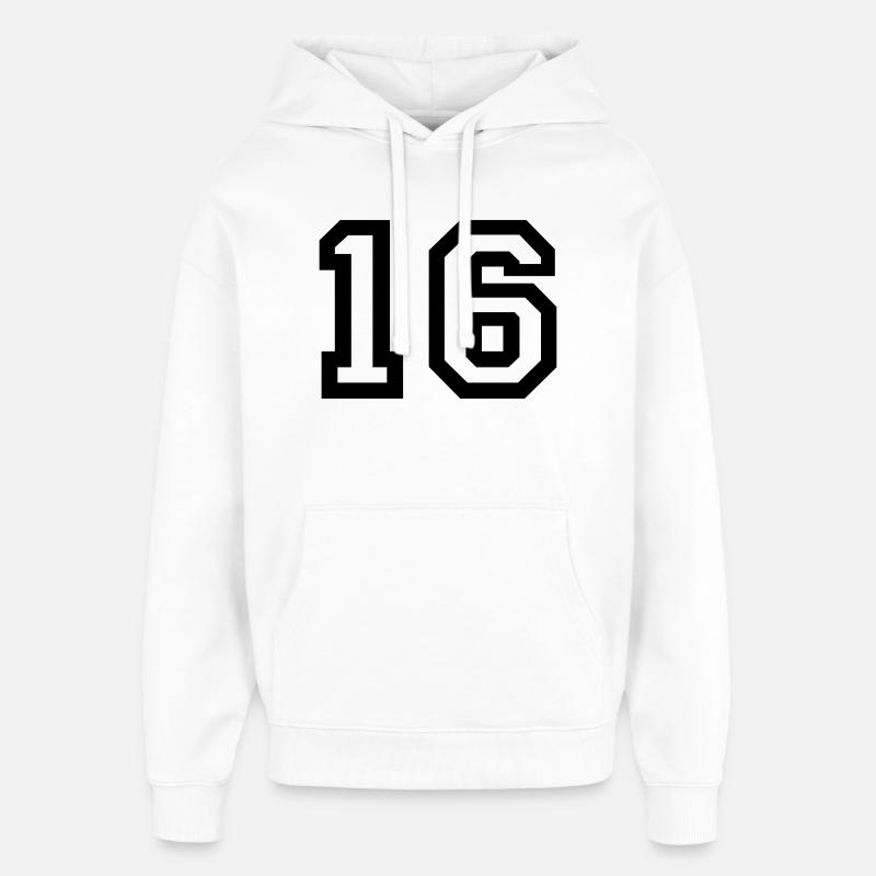 16 - Sweat à capuche unisexe Stanley/Stella Oversized - blanc