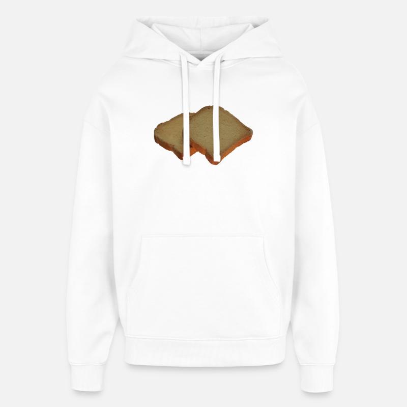 Conception de pain grillé artificiel - Sweat à capuche unisexe Stanley/Stella Oversized - blanc
