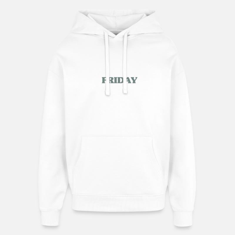 Vendredi - Sweat à capuche unisexe Stanley/Stella Oversized - blanc