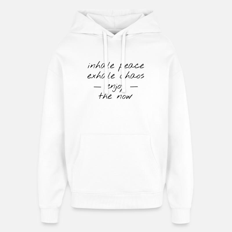 yoga - Sweat à capuche unisexe Stanley/Stella Oversized - blanc