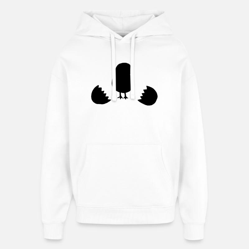Œuf de poussin - Sweat à capuche unisexe Stanley/Stella Oversized - blanc