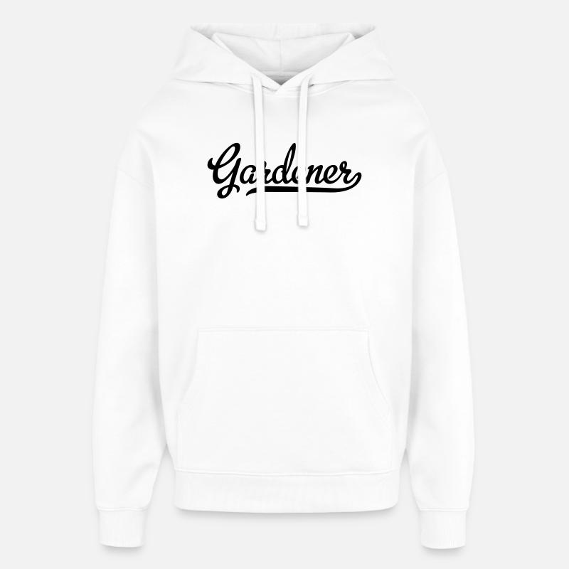jardinier - Sweat à capuche unisexe Stanley/Stella Oversized - blanc
