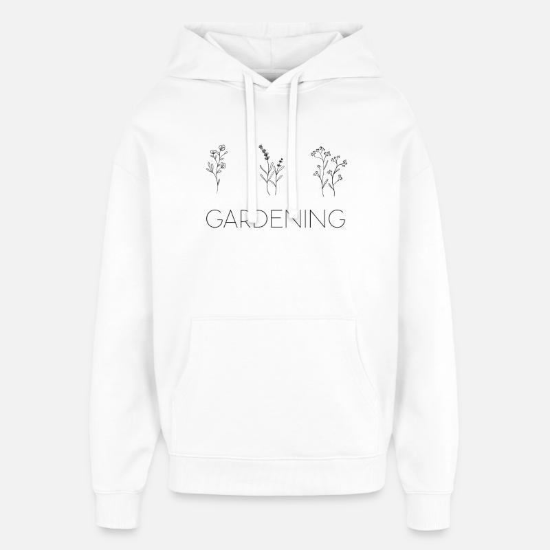 Jardinage Gärtnern - Sweat à capuche unisexe Stanley/Stella Oversized - blanc