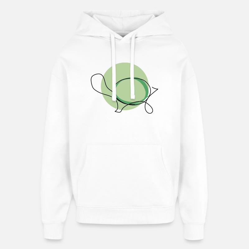 Tortue - Sweat à capuche unisexe Stanley/Stella Oversized - blanc