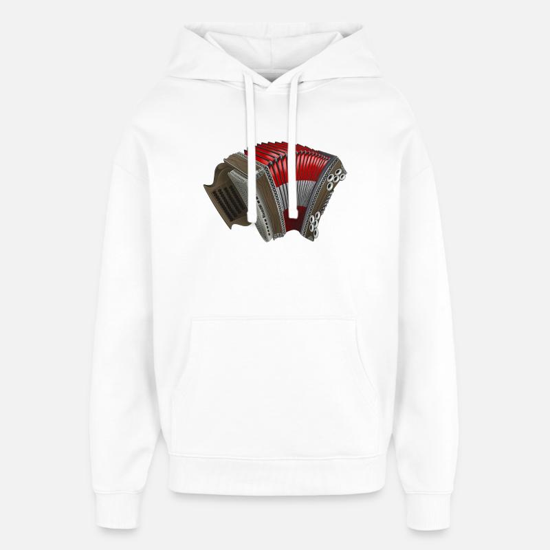 Styrian Harmonica - Austria | ZiachON! - Oversized Unisex Hoodie by Stanley/Stella - white