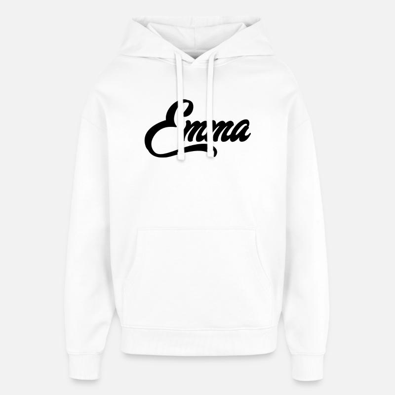 Emma Nom - Sweat à capuche unisexe Stanley/Stella Oversized - blanc