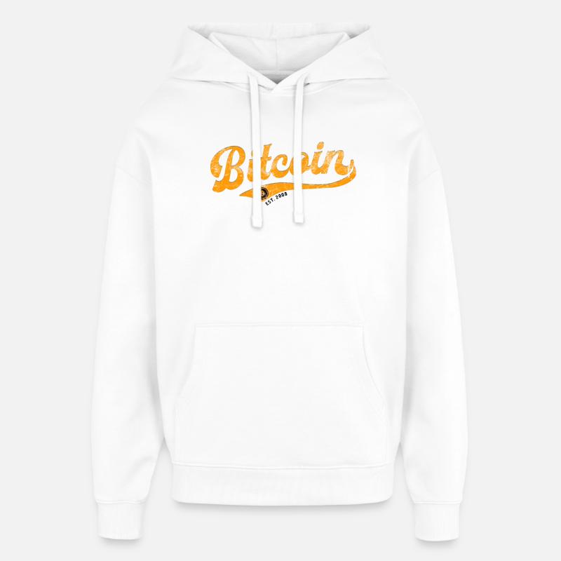 Bitcoin - l’avenir a commencé - Est. 2008 - Sweat à capuche unisexe Stanley/Stella Oversized - blanc