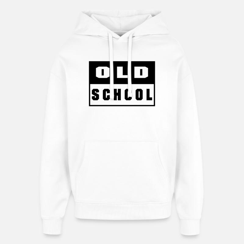 Old School - Oversized Unisex Hoodie by Stanley/Stella - white