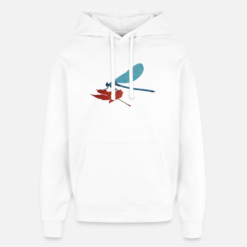 Lilli, la libellule - Sweat à capuche unisexe Stanley/Stella Oversized - blanc